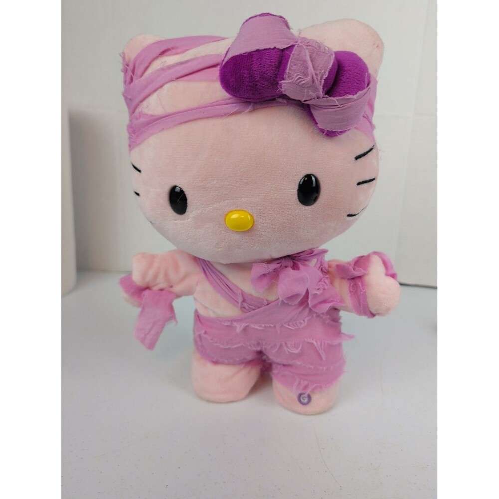 Sanrio Hello Kitty Halloween ANIMATED Mummy Gemmy Harpsi 13" Side Stepper Works
